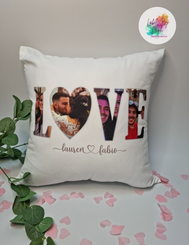 Personalised Photo LOVE Cushion