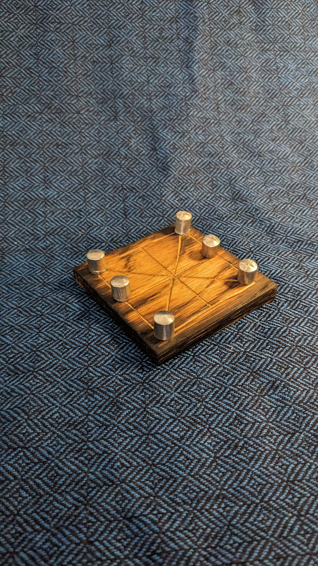 Three men's morris set 