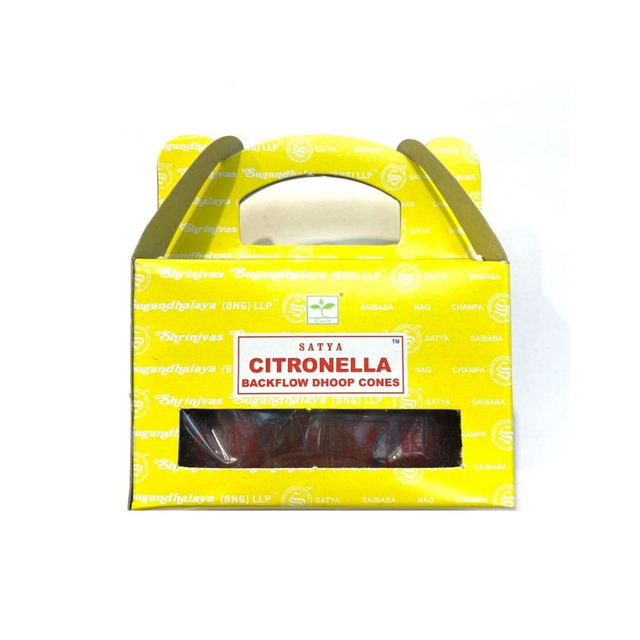 Satya - Citronella backflow incense cones (24)