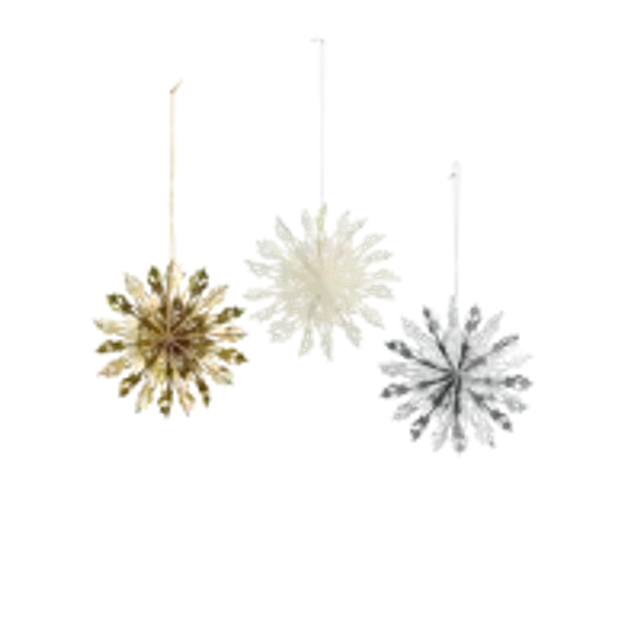 Flocons de neige en papier suspendus D10CM