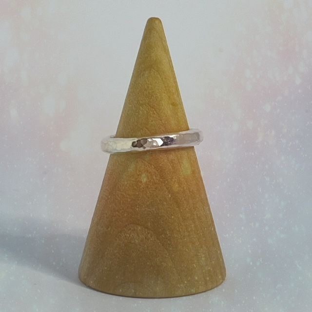 Silver Hammered Ring