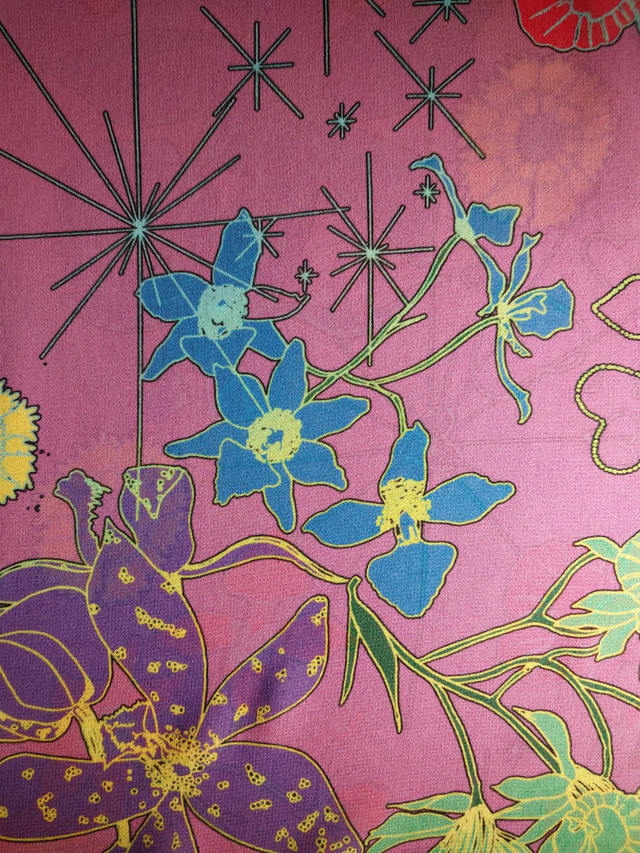 Orchidée Rose. Carré