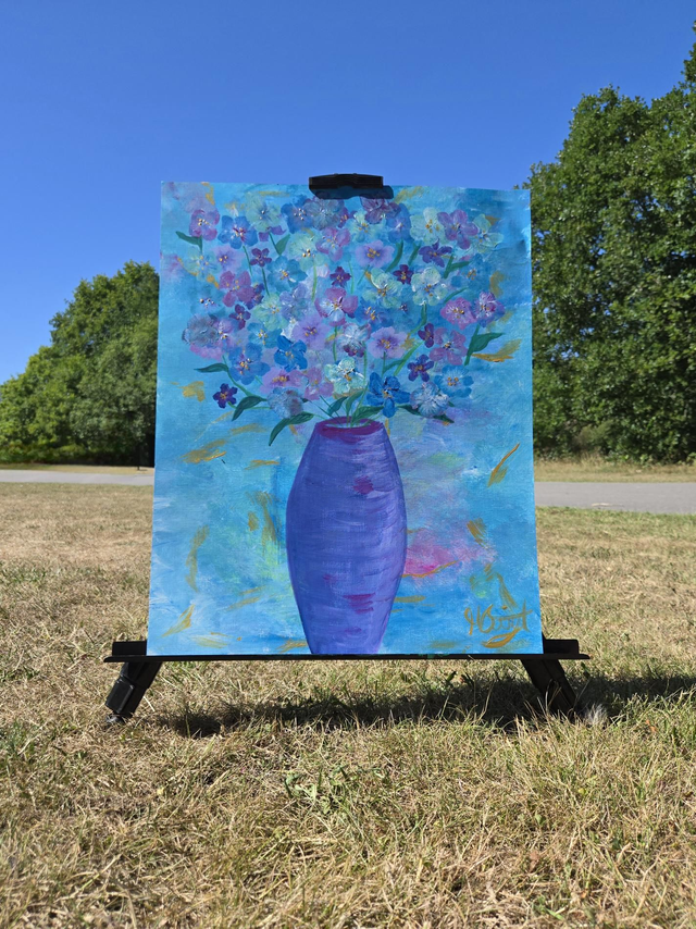 Purple vase