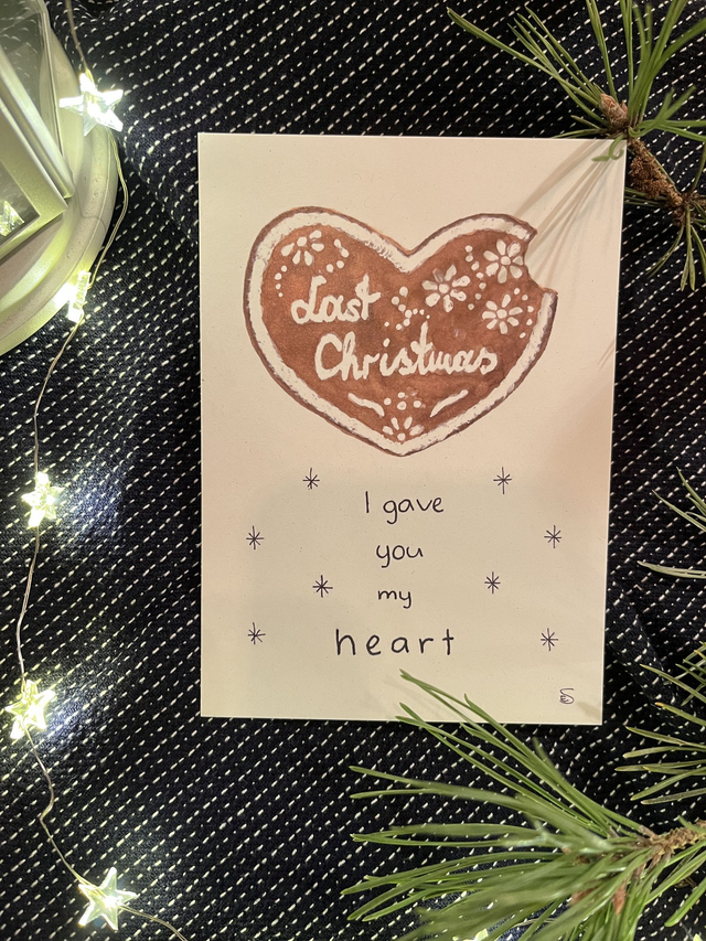 Weihnachtskarte "Last Christmas"