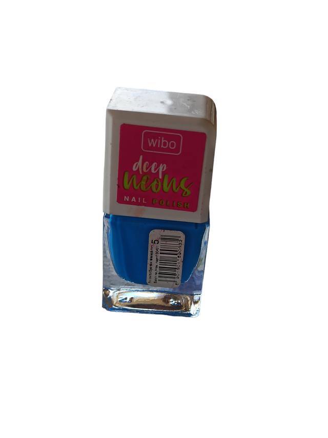 Vernis à ongles bleu (Wibo)