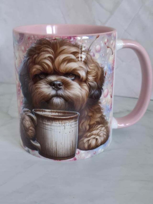 Mug j&#039;ai besoin de café chien