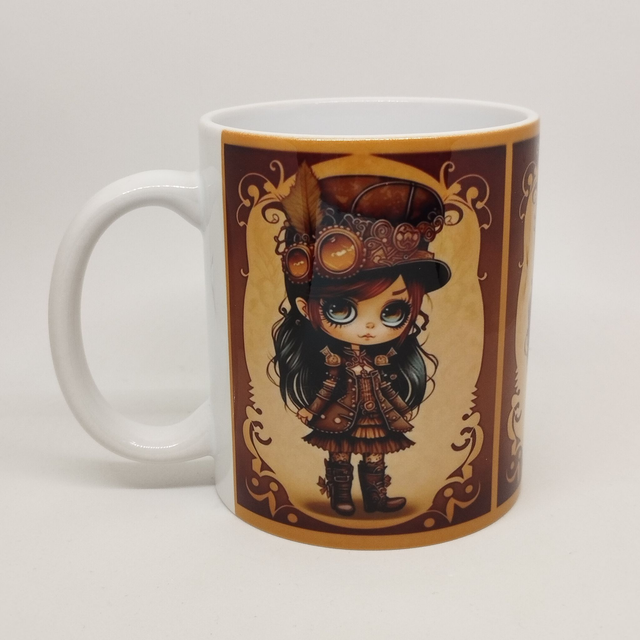 Fille steampunk brune