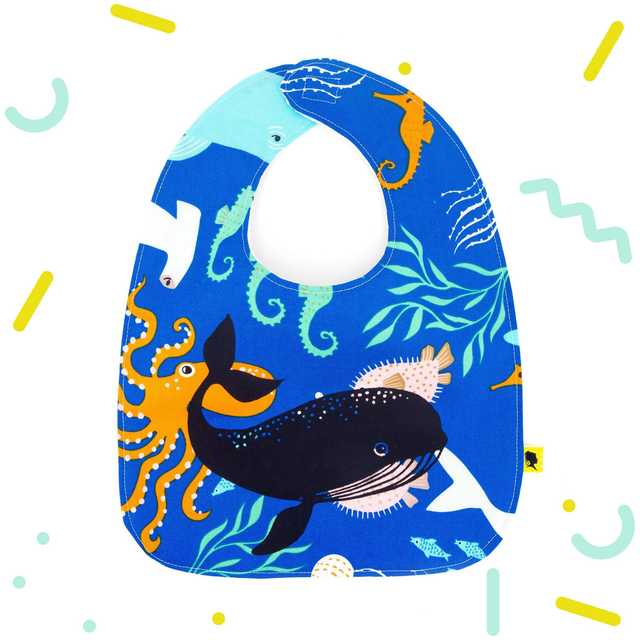 Bavoir de naissance WHALE