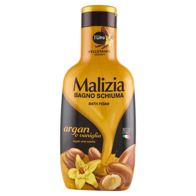 Malizia Bath Foam Argan &amp; Vanilla 1000 Ml
