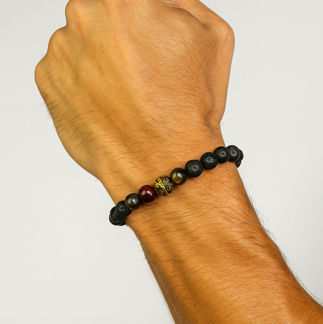 Earth Core – Lavasteen &amp; Tijgeroog Armband