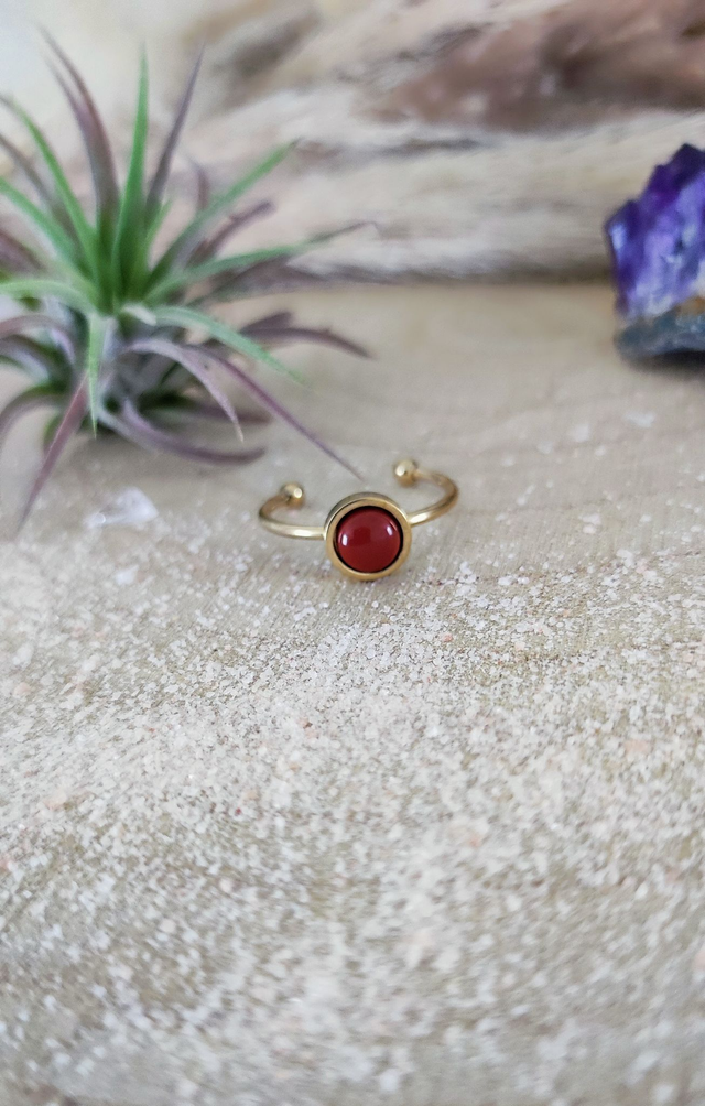 Bague Isel Jaspe rouge