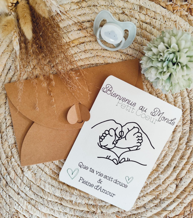 Carte &quot; Bienvenue au monde &quot;  