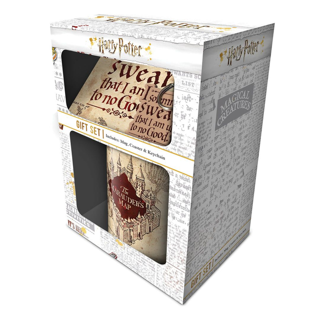 Harry Potter: Marauders Map Mug, Coaster Keychain Gift Set