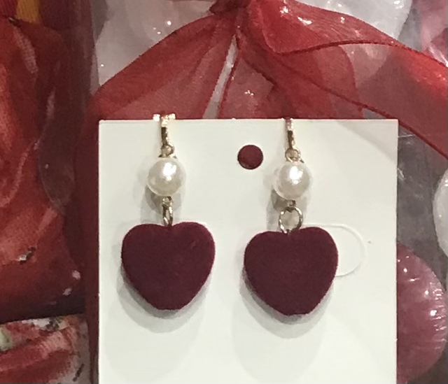 Red Clip On Earrings- COE01