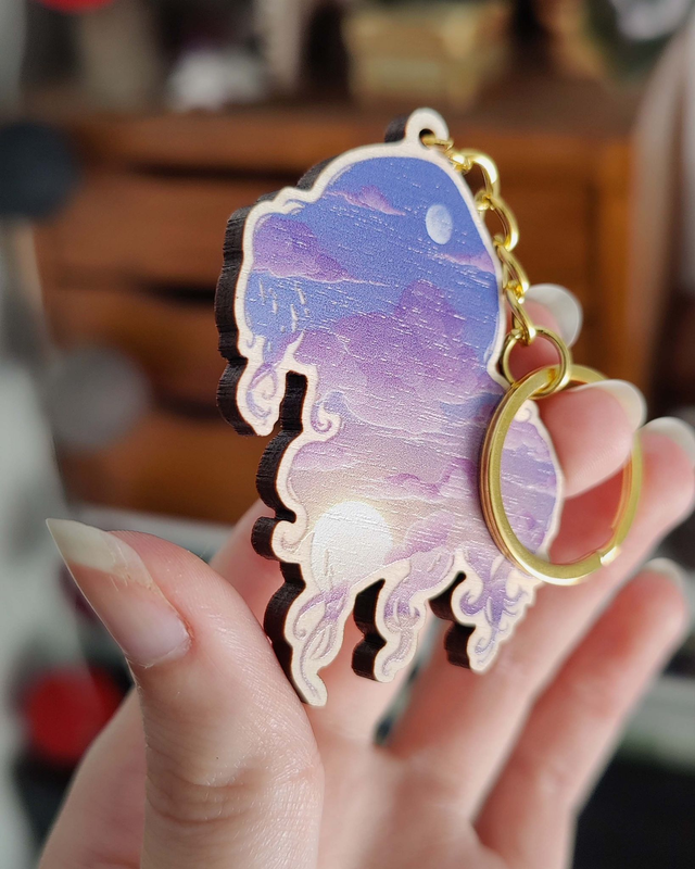 Porte-clé silhouette Aube