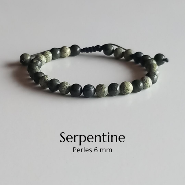 Bracelet ajustable en Serpentine