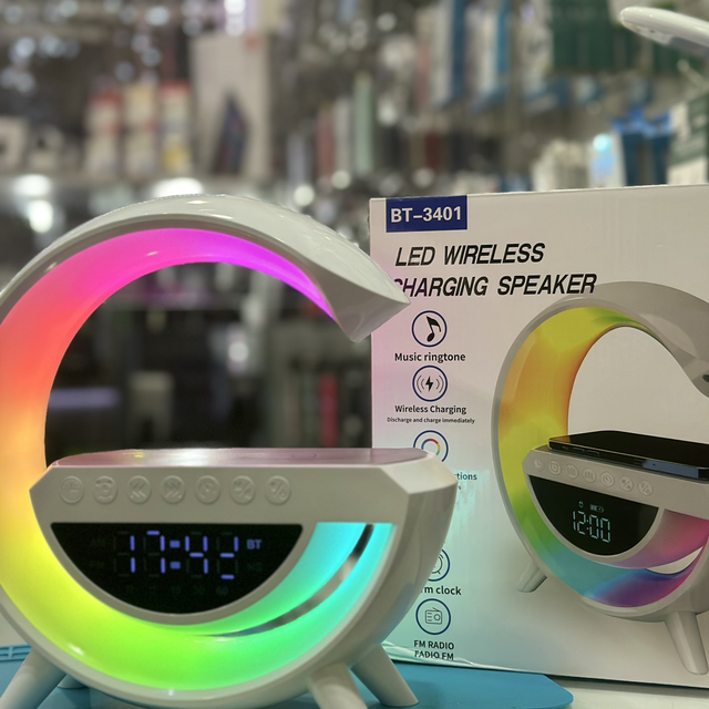 altoparlante di ricarica wireless a led