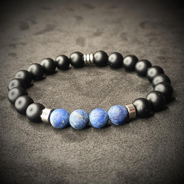 Onyx et lapis lazuli dépoli