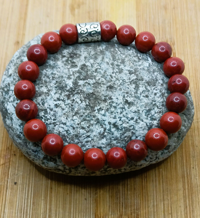 BRACELET EN JASPE ROUGE