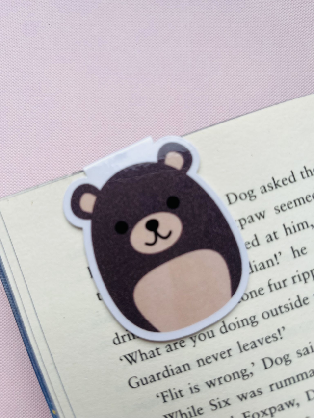 ‘Bear’ Squish magnetic bookmark