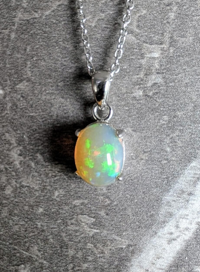 Pendentif Opale Éthiopienne 