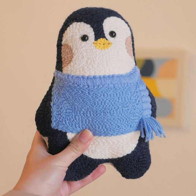 Mini doudou déco | Un p'tit penguin d'hiver