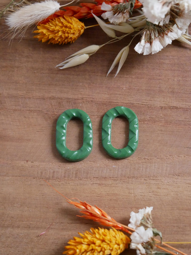 Lilou vert foncé texturé