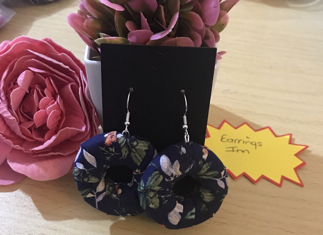 Mixed Dangling Fabric Earrings-MFE15