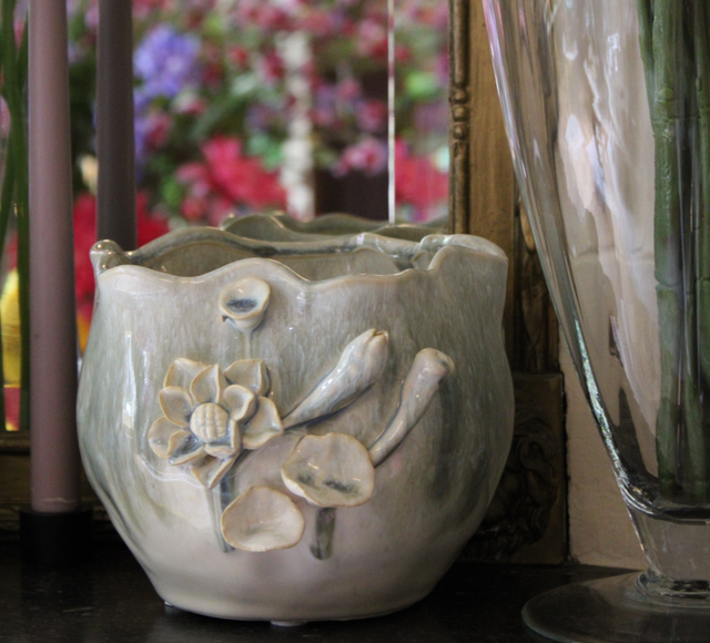 Pot bloemen lichtblauw S