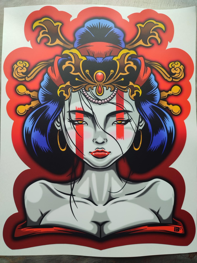 Geisha Big stickers