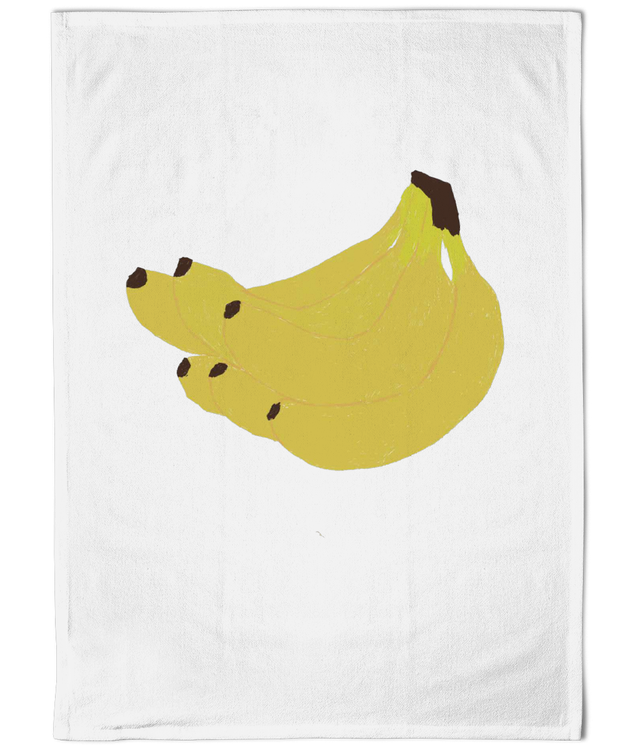 Illustrated Cotton TeaTowel - Banana