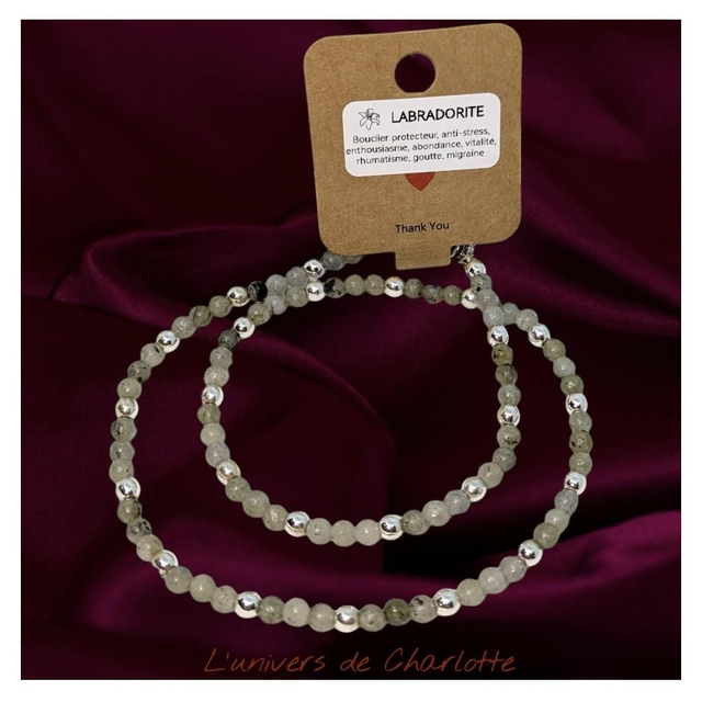 Collier "Labradorite" 20 cm C-008