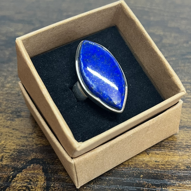 Bague en argent et Lapis-Lazuli - Taille 61