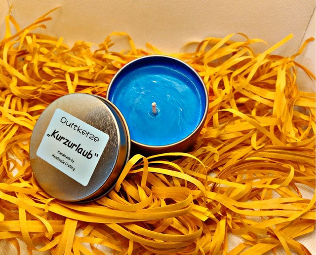 Duftkerze "Kurzurlaub" aus 100% Sojawachs