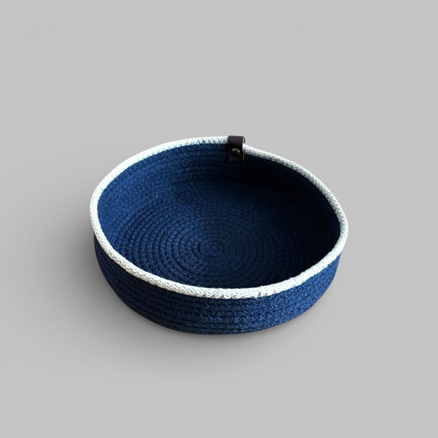 Corbeille à pain ronde bi-color