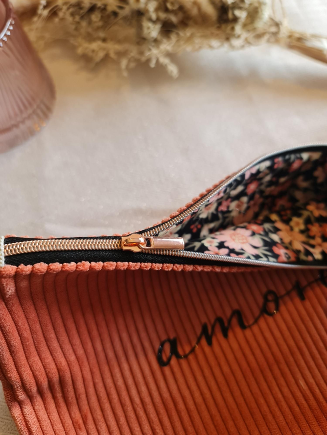 Grande pochette velours amore