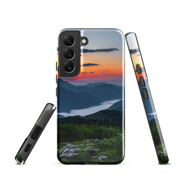  Cover resistente per Samsung® sunset landscape mountain 