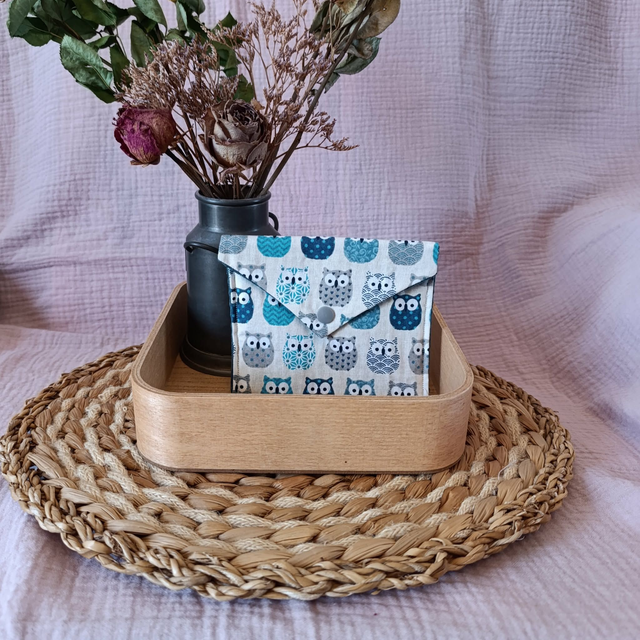 Pochette Chouettes Bleu