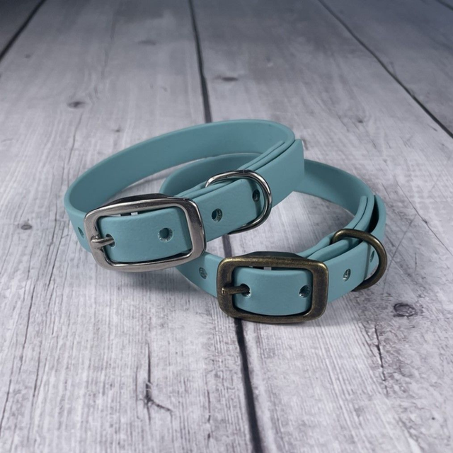 Dusty Turquoise Waterproof BioThane® Collar