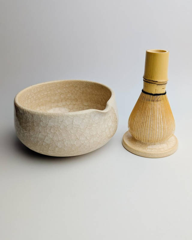 Zestaw katakuchi, chasentate i chasen "kra"