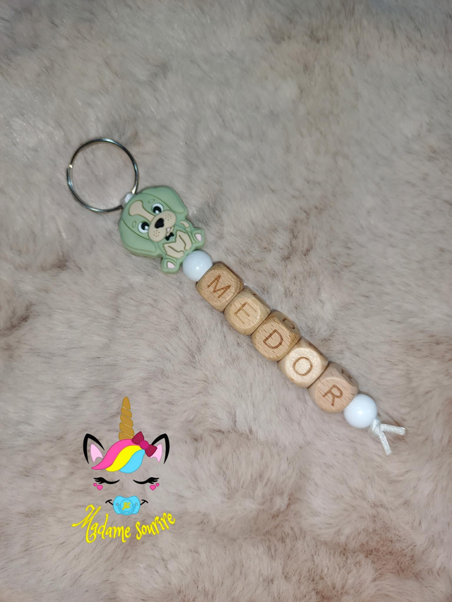 Porte clés 1 branche Chien