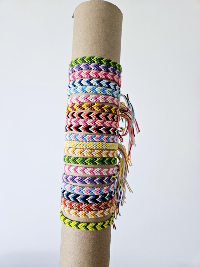 Bracelet  bronze/jaune/écru 