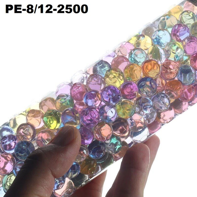 02R1 ... Billes d&#039;eau 8-12mm pour sarbacane enfants - 2500 billes - multicolore