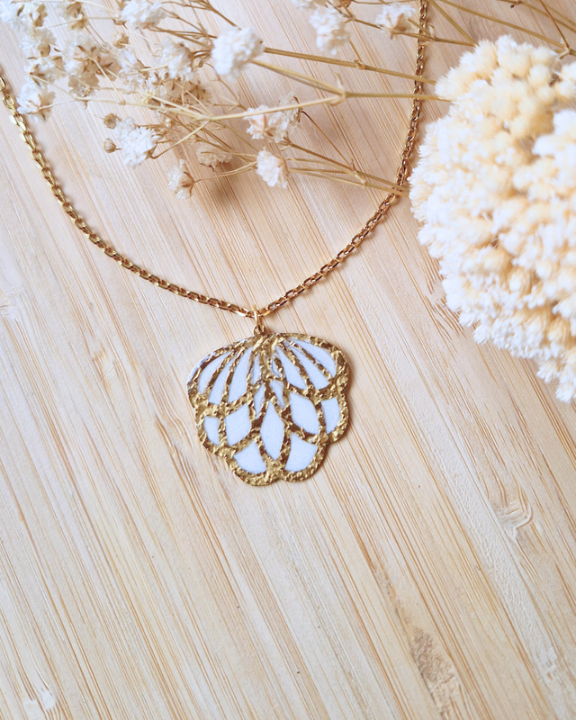 Collier Ophéa blanc nacré