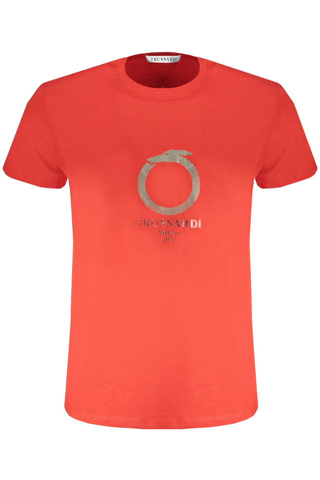 8875TRUSSARDI T-SHIRT MANICHE CORTE UOMO ROSSO