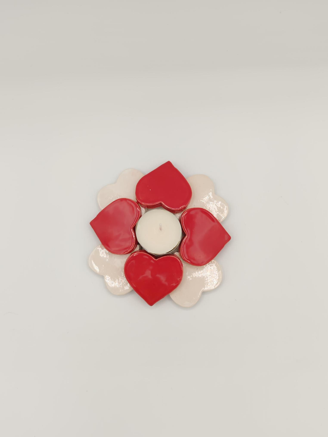 Photophore "Cœur de fleur"