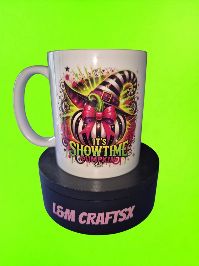 its show time themed mug 