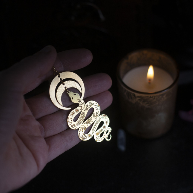 "tatoosnake" collier en laiton