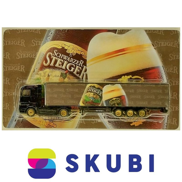 Reklamní kamion s návěsem Mercedes Actros - Schwarzer Steiger - model 1:87 H0