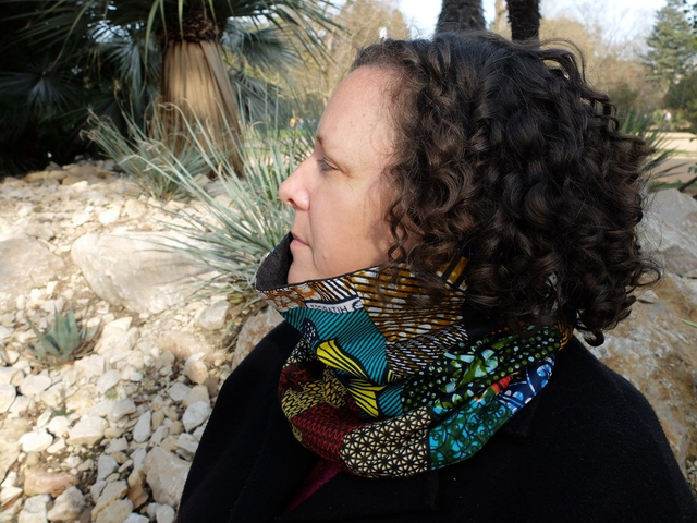 Maxi cache-cou SËTU - Patchwork wax &amp; laine